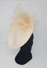 Champagne High Perched Net Fascinator - Franklins