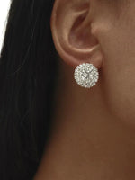 Circle Glitz Crystal Stud Earrings - Franklins