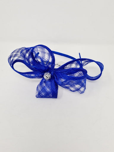 Cobalt Blue Belladonna Bow Hairband Fascinator - Franklins