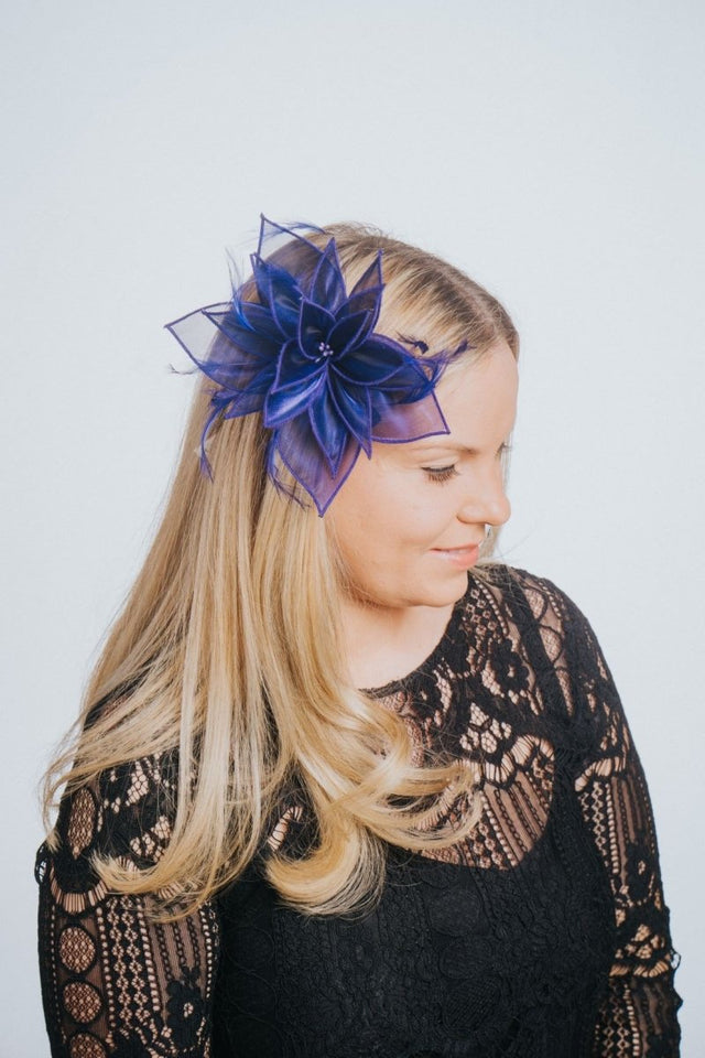 Cobalt Blue Petal Hair Slide - Franklins