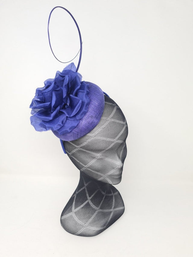 Cobalt Flower & Stem Fascinator - Franklins