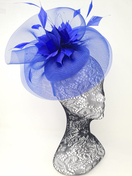 Cobalt Pillbox Fascinator With Net Halo - Franklins