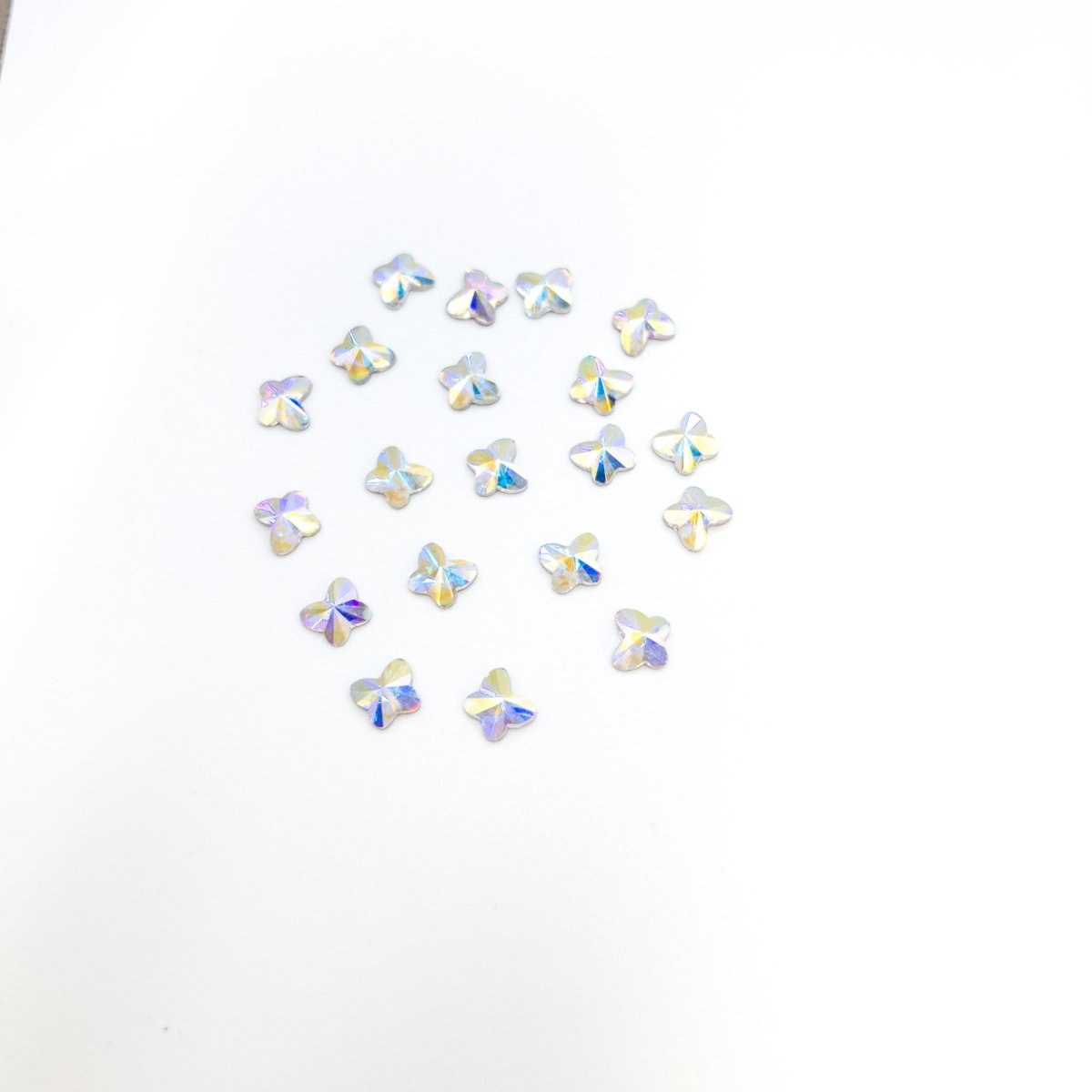 Coloured Crystal Butterfly 3D Nail Art (20pc) - Franklins