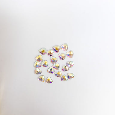 Coloured Crystal Heart 3D Nail Art (20pc) - Franklins