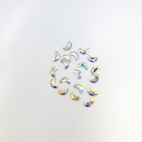 Coloured Crystal Moon 3D Nail Art (20pc) - Franklins