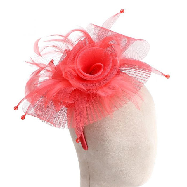 Coral Flower Style Fascinator - Franklins