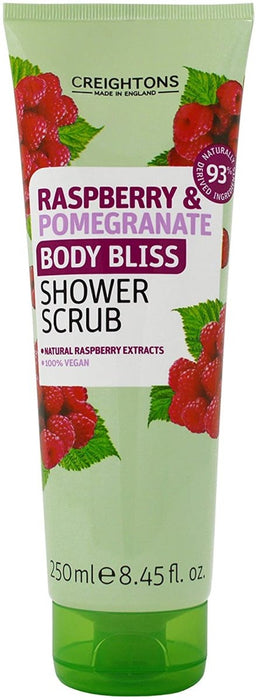 Creightons Raspberry & Pomegranate Body Bliss Shower Scrub 250ml - Franklins