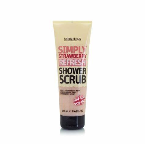 Creightons Simply Strawberry Refresh Shower Scrub 250ml - Franklins