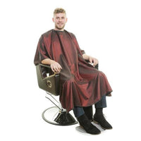 Crewe Orlando Executive Red Wine Barber Cutting Cape - Franklins