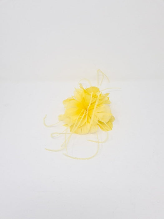 Daffodil Yellow Feather Hair Slide - Franklins