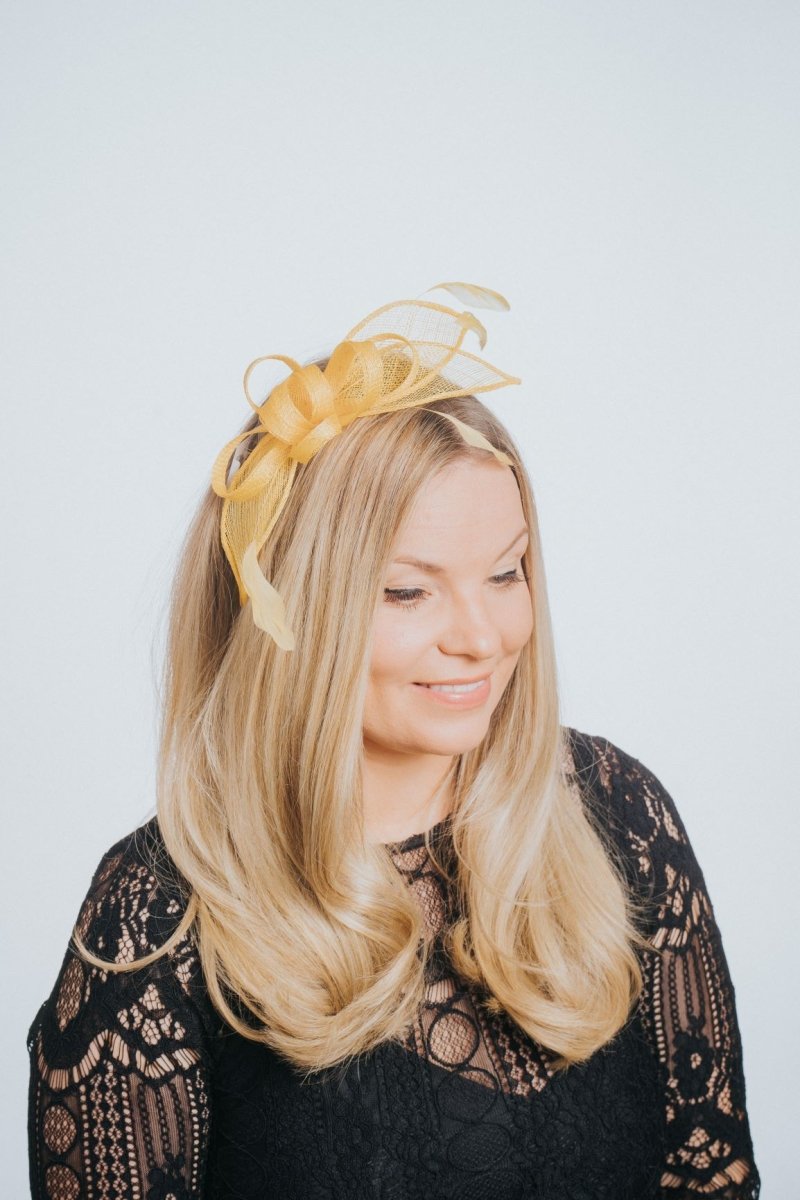 Daffodil Yellow Hairband Loop Fascinator - Franklins