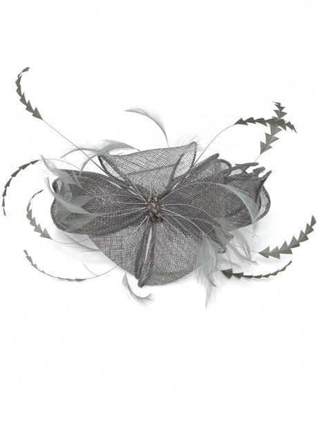 Dark Grey Hairband Fascinator - Franklins