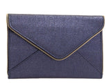 Denim Navy Zip Clutch Bag - Franklins