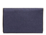 Denim Navy Zip Clutch Bag - Franklins