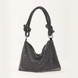 Diamanté Black Jewelled Handbag - Franklins