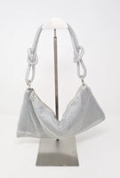 Diamanté Silver Jewelled Handbag - Franklins