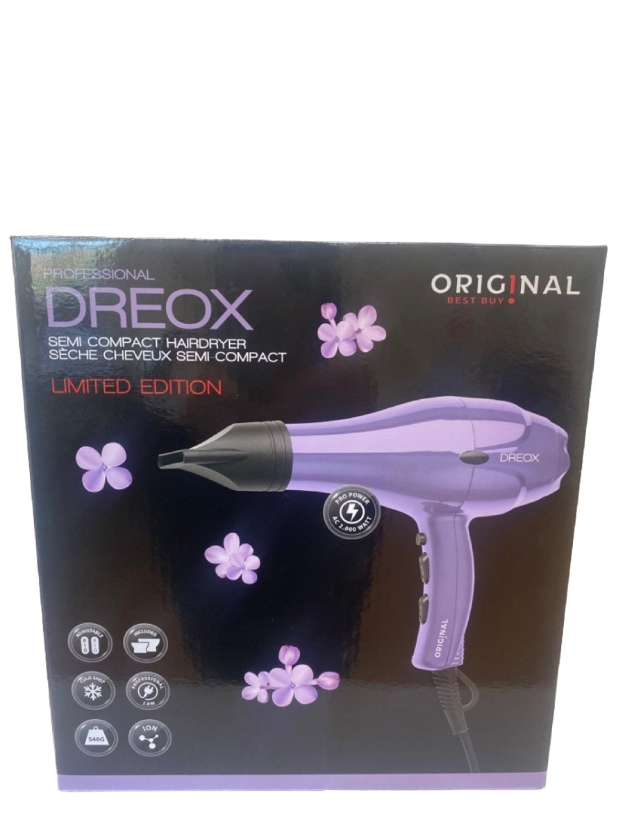 Dreox Professional Semi-Compact Hairdryer Lilac - Franklins