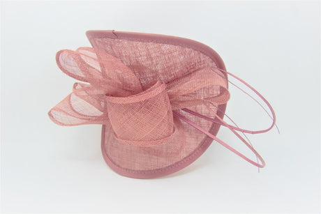 Dusky Pink Sinnamay Fascinator - Franklins