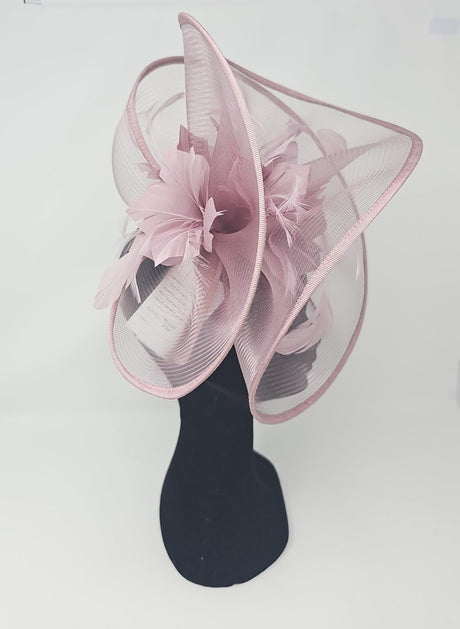 Dusky Rose Net Large Fascinator - Franklins