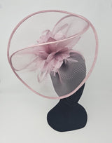 Dusky Rose Net Large Fascinator - Franklins