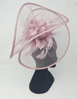 Dusky Rose Net Large Fascinator - Franklins