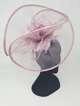 Dusky Rose Net Large Fascinator - Franklins