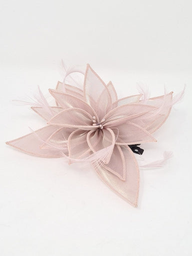 Dusty Pink Shimmer Organza Flower Slide - Franklins