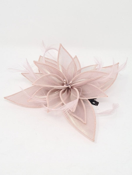 Dusty Pink Shimmer Organza Flower Slide - Franklins