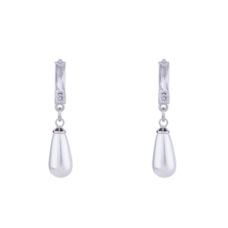 D&X Audrey Pearl & Diamanté Earrings - Franklins