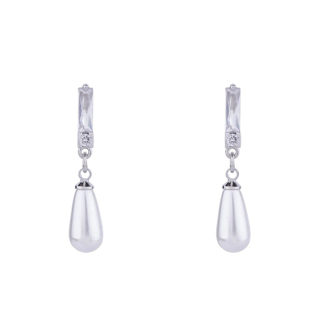 D&X Audrey Pearl & Diamanté Earrings - Franklins