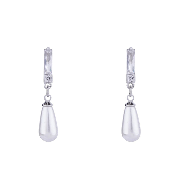 D&X Audrey Pearl & Diamanté Earrings - Franklins