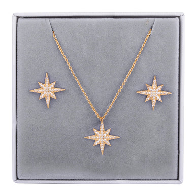 D&X Gold Star Earring And Necklace Gift Set - Franklins