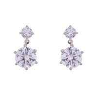 D&X Kylie Cubic Zirconia Crystal Drop Earrings - Franklins