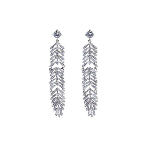 D&X London Elizabeth Cubic Zirconia Drop Earrings - Franklins