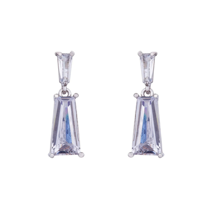 D&X London Silver Crystal Post Earrings - Franklins