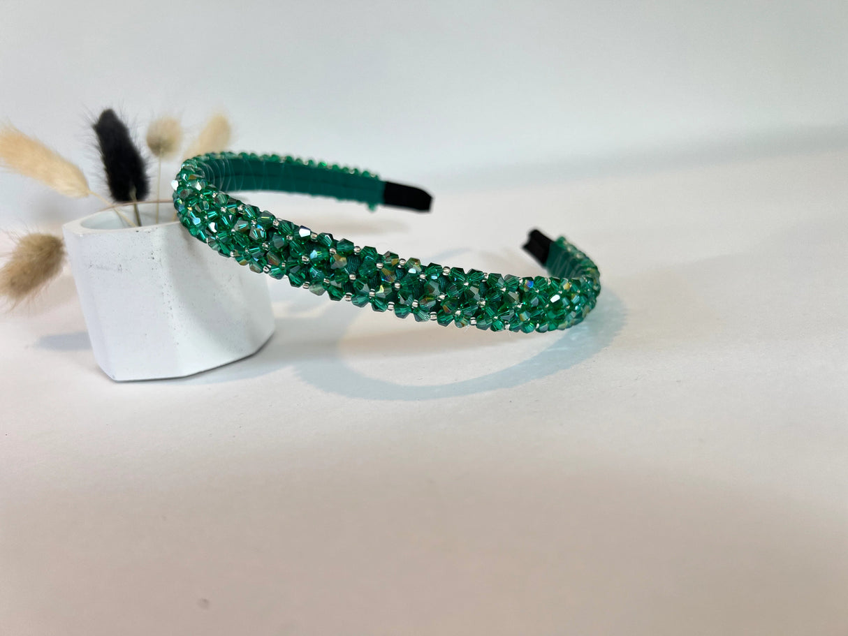 Emerald Green Crystal Hair Band - Franklins