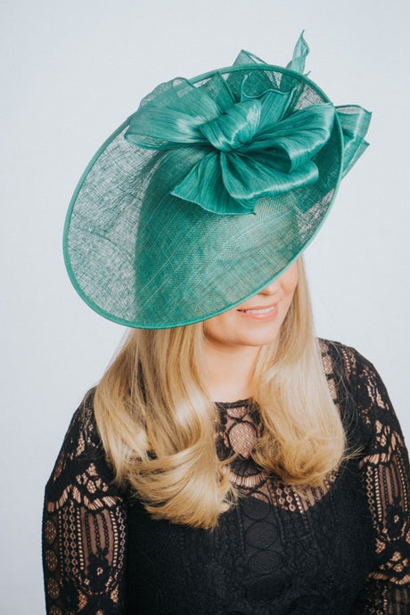 Emerald Green Hat Style Fascinator - Franklins