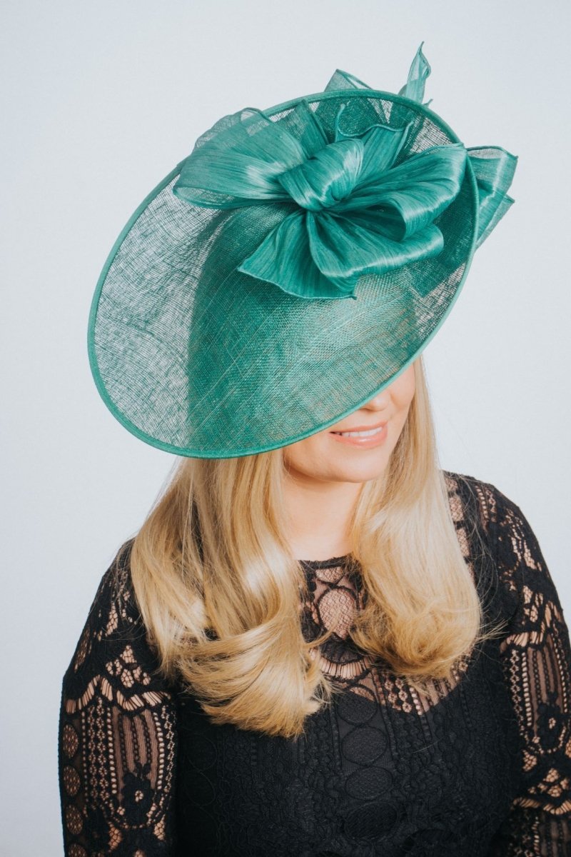 Reis Chromatisch Ambacht Emerald Green Hat Style Fascinator – Franklins