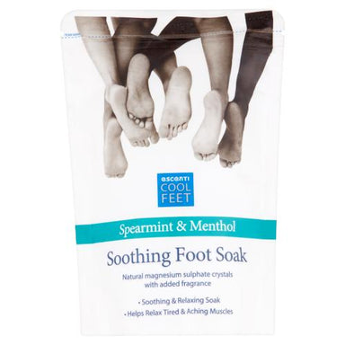 Escenti Cool Feet Spearmint & Menthol Soothing Foot Soak Crystals 450g - Franklins