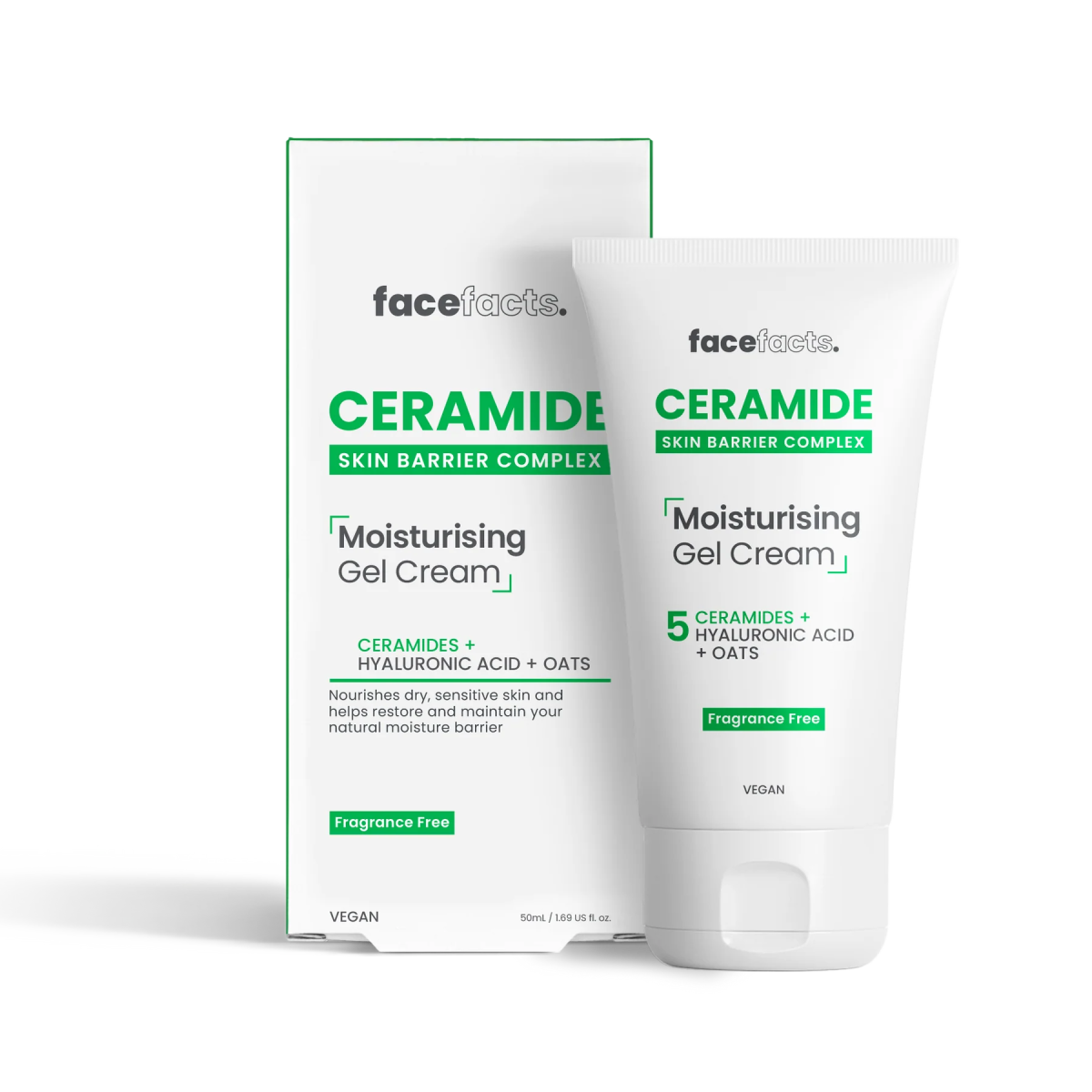 Face Facts Ceramide Moisturising Gel Cream 50ml - Franklins