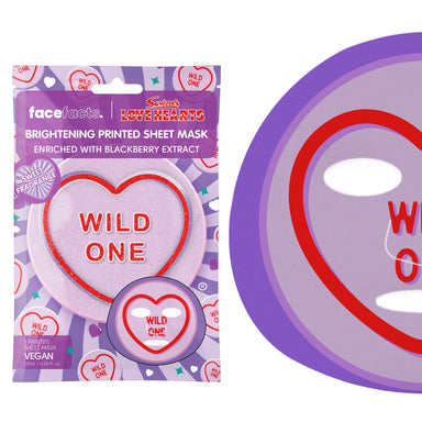 Face Facts Love Hearts Printed Sheet Mask Wild One - Franklins