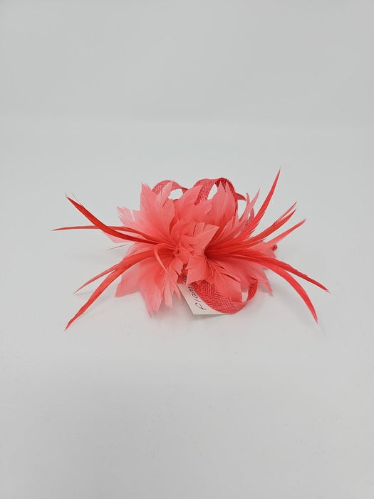Flamingo Pink Feather Slide Hair Clip - Franklins