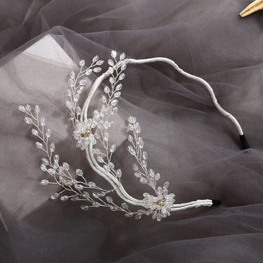 Floral Clear Crystal Jewelled Hairband - Franklins