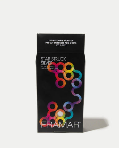 Framar Star Struck Silver Pre Cut Foil Sheets 5 x 12 " 500 Pack - Franklins
