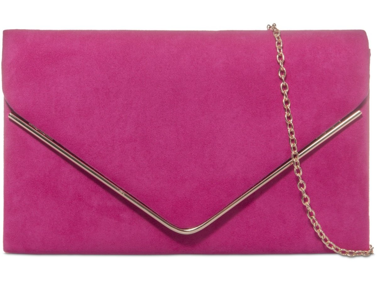 Fuchsia Pink Box Clutch Bag - Franklins