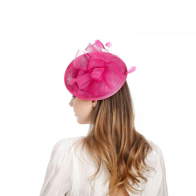 Fuschia Small Disc Hairband Fascinator - Franklins