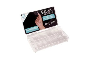 Gelluv Clear Stiletto Tips 500 Pack - Franklins