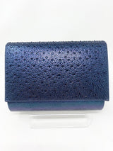 Glamour Ava Navy Diamante Box Clutch Bag - Franklins