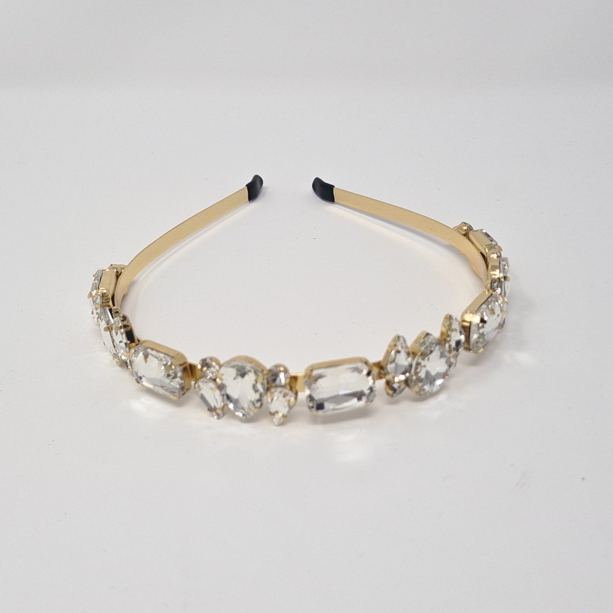 Gold Clear Crystal Jewelled Hairband - Franklins