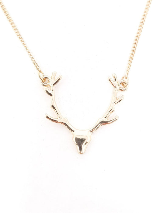 Gold Deer Antler Necklace - Franklins